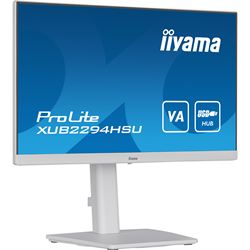 iiyama ProLite monitor XUB2294HSU-W2 22" 3-side borderless, height adjustable, white, VA panel, HDMI thumbnail 12