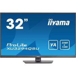 iiyama ProLite monitor XU3294QSU-B1 32" VA, Black, Ultra wide res, HDMI, DP, Blue light reducer, USB hub thumbnail 0