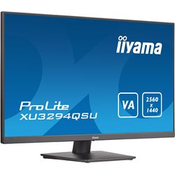 iiyama ProLite monitor XU3294QSU-B1 32" VA, Black, Ultra wide res, HDMI, DP, Blue light reducer, USB hub thumbnail 2