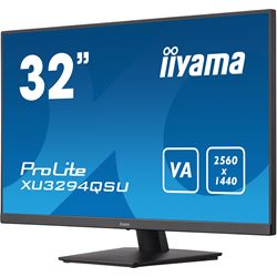 iiyama ProLite monitor XU3294QSU-B1 32" VA, Black, Ultra wide res, HDMI, DP, Blue light reducer, USB hub thumbnail 3