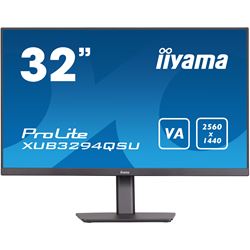 iiyama ProLite monitor XUB3294QSU-B1 32" VA, Height Adjustable, Black, Ultra wide res, HDMI, DP, Blue light reducer, USB hub thumbnail 0
