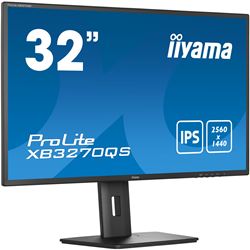 iiyama Prolite monitor XB3270QS-B5 32" IPS WQHD 2560x1440, Black, HDMI,  Display Port, DVI, Height Adjustable thumbnail 2