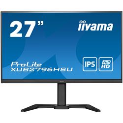 iiyama ProLite monitor XUB2796HSU-B5, 27" business/gaming, slimline, IPS, Height Adjustable and pivot function, HDMI, DisplayPort, FreeSync, Flicker free thumbnail 0