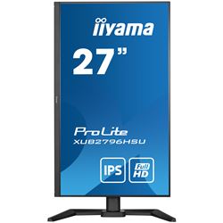 iiyama ProLite monitor XUB2796HSU-B5, 27" business/gaming, slimline, IPS, Height Adjustable and pivot function, HDMI, DisplayPort, FreeSync, Flicker free thumbnail 1