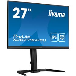 iiyama ProLite monitor XUB2796HSU-B5, 27" business/gaming, slimline, IPS, Height Adjustable and pivot function, HDMI, DisplayPort, FreeSync, Flicker free thumbnail 3