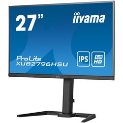 iiyama ProLite monitor XUB2796HSU-B5, 27" business/gaming, slimline, IPS, Height Adjustable and pivot function, HDMI, DisplayPort, FreeSync, Flicker free thumbnail 2