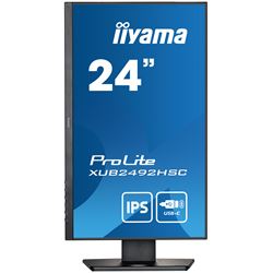 iiyama ProLite monitor XUB2492HSC-B5 24" IPS, Height Adjustable, 3-side borderless design, USB-C, flicker free blue light reducer thumbnail 1