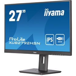 iiyama ProLite Monitor XUB2792HSN-B5 27", Black, Height Adjustable, IPS Panel, USB-C connection, Daisy chain thumbnail 4