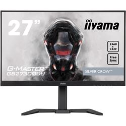 iiyama G-Master Silver Crow gaming monitor GB2730QSU-B5  27" Black, 2560 x 1440, 75hz, 1ms, FreeSync, HDMI, Display Port, USB Hub, Height Adjustable thumbnail 0