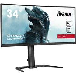 iiyama G-Master Red Eagle curved gaming monitor GB3467WQSU-B5 34" Black, 165hz, 3440x1440 res, 0.4ms, FreeSync, 2 x HDMI/DisplayPort with USB Hub