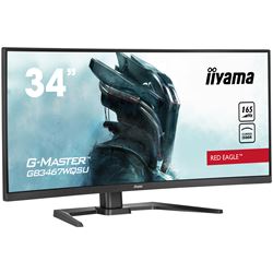 iiyama G-Master Red Eagle curved gaming monitor GB3467WQSU-B5 34" Black, 165hz, 3440x1440 res, 0.4ms, FreeSync, 2 x HDMI/DisplayPort with USB Hub thumbnail 10