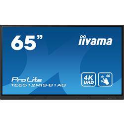 iiyama ProLite TE6512MIS-B1AG 65", Infrared 40pt touch, IPS, Anti-glare coating, 24/7, 4K UHD, HDMI, iiWare 10 (Android 11 OS) features Note, Browser, Cloud Drive thumbnail 0