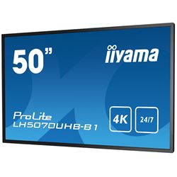 iiyama Prolite monitor LH5070UHB-B1 50" Digital Signage, VA, Slimline, 4K UHD, 700cd/m² brightness, 24/7, Landscape/Portrait, with Android OS thumbnail 6