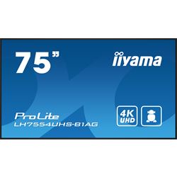 iiyama ProLite LH7554UHS-B1AG 75", 24/7, 4K, IPS, HDMI, landscape/portrait, Wifi, Android OS, FailOver and Intel® SDM slot, Anti-Glare thumbnail 0