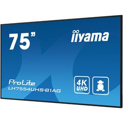 iiyama ProLite LH7554UHS-B1AG 75", 24/7, 4K, IPS, HDMI, landscape/portrait, Wifi, Android OS, FailOver and Intel® SDM slot, Anti-Glare thumbnail 6