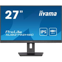 iiyama ProLite Monitor XUB2792HSC-B5 27", Black, Height Adjustable, IPS Panel, USB-C connection with power