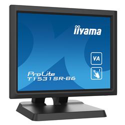 iiyama ProLite monitor T1531SR-B6 15" Black, 5:4 Resistive single touch, VA, HDMI, Display Port thumbnail 2
