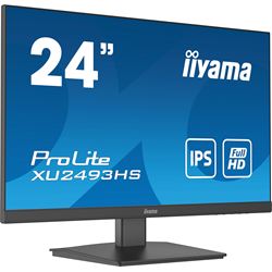 iiyama ProLite monitor XU2493HS-B5 24", IPS, Full HD, Black, 3-side borderless design, HDMI, DisplayPort, Blue light reducer, Flicker free thumbnail 1