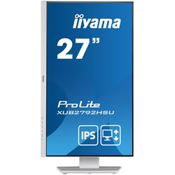 iiyama ProLite Monitor XUB2792HSU-W5 27", White, Height Adjustable, IPS Panel thumbnail 1