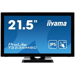 iiyama ProLite monitor T2236MSC-B3  22" Black, IPS, Full HD, Projective Capacitive 10pt touch, HDMI, USB Hub, edge to edge glass thumbnail 0