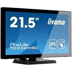 iiyama ProLite monitor T2236MSC-B3  22" Black, IPS, Full HD, Projective Capacitive 10pt touch, HDMI, USB Hub, edge to edge glass thumbnail 1