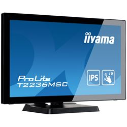 iiyama ProLite monitor T2236MSC-B3  22" Black, IPS, Full HD, Projective Capacitive 10pt touch, HDMI, USB Hub, edge to edge glass thumbnail 2