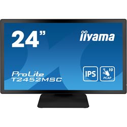 iiyama ProLite monitor T2452MSC-B1 24" Black, IPS, Projective Capacitive 10pt touch, HDMI, Display Port, edge-to-edge glass, anti fingerprint coating thumbnail 0