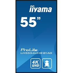 iiyama Prolite monitor LH5554UHS-B1AG 55" IPS, 4K, 24/7, Landscape/Portrait, featuring Android OS, FailOver and Intel® SDM slot, Anti-glare thumbnail 1