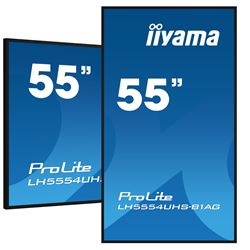 iiyama Prolite monitor LH5554UHS-B1AG 55" IPS, 4K, 24/7, Landscape/Portrait, featuring Android OS, FailOver and Intel® SDM slot, Anti-glare thumbnail 4