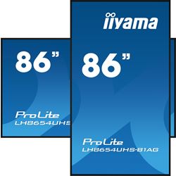 iiyama ProLite LH8654UHS-B1AG 86", 24/7, 4K, IPS, HDMI, landscape/portrait, Wifi, Android OS, FailOver and Intel® SDM slot, Anti-Glare thumbnail 3
