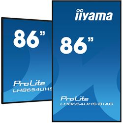 iiyama ProLite LH8654UHS-B1AG 86", 24/7, 4K, IPS, HDMI, landscape/portrait, Wifi, Android OS, FailOver and Intel® SDM slot, Anti-Glare thumbnail 4