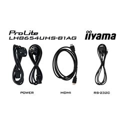 iiyama ProLite LH8654UHS-B1AG 86", 24/7, 4K, IPS, HDMI, landscape/portrait, Wifi, Android OS, FailOver and Intel® SDM slot, Anti-Glare thumbnail 14