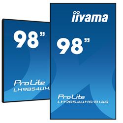 iiyama ProLite LH9854UHS-B1AG 98", 24/7, 4K, IPS, HDMI, landscape/portrait, Wifi, Android OS, FailOver and Intel® SDM slot, Anti-Glare thumbnail 4
