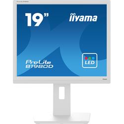 TO CLEAR: iiyama ProLite monitor B1980D-W1 19" 5:4, Height Adjustable, White thumbnail 1