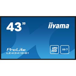 iiyama ProLite monitor LE4341S-B1 43", IPS, 18/7 Hours Operation, LAN Control, Media playback, glossy finish thumbnail 0