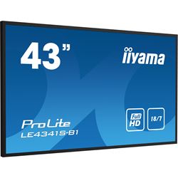 iiyama ProLite monitor LE4341S-B1 43", IPS, 18/7 Hours Operation, LAN Control, Media playback, glossy finish thumbnail 1