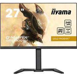 iiyama G-Master Gold Phoenix gaming monitor GB2790QSU-B5 27", 2560 x 1440, 1ms, FreeSync Premium, Display Port, 240hz refresh rate, Height Adjustable