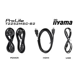 iiyama ProLite monitor T2252MSC-B2  22" Black, IPS, Full HD, Projective Capacitive 10pt touch, HDMI, Display Port thumbnail 13