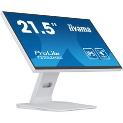 iiyama ProLite monitor T2252MSC-W2  22" White, IPS, Projective Capacitive 10pt touch, HDMI, Display Port, Edge-to-Edge glass design, anti fingerprint coating thumbnail 3