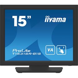 iiyama ProLite monitor T1531SR-B1S 15" Black, 5:4 Resistive single touch, VA, HDMI, Display Port thumbnail 0
