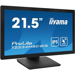 iiyama ProLite monitor T2234MSC-B1S 22", Projective Capacitive 10pt touch, HDMI, DisplayPort, 16:9, IPS, Scratch resistive, Anti-fingerprint coating thumbnail 1