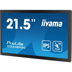iiyama ProLite monitor TF2238MSC-B1 22", Optical bonded PCap, edge to edge glass, 10pt touch, Anti-glare, HDMI, DP, IPS, Scratch resistive, Anti-fingerprint coating thumbnail 5