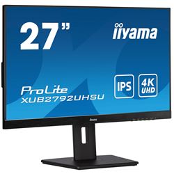 iiyama ProLite monitor XUB2792UHSU-B5 27", IPS, 4k, Height Adjustable and Pivot function, HDMI, DisplayPort, USB Hub, PIP, PBP thumbnail 1
