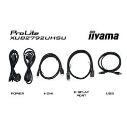 iiyama ProLite monitor XUB2792UHSU-B5 27", IPS, 4k, Height Adjustable and Pivot function, HDMI, DisplayPort, USB Hub, PIP, PBP thumbnail 11