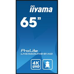 iiyama ProLite LH6560UHS-B1AG 65", VA, 4K, 24/7 Hours Operation, HDMI x 3,  Landscape/Portrait, Android OS and FailOver thumbnail 1