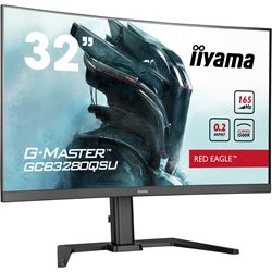 iiyama G-Master Red Eagle curved gaming monitor GCB3280QSU-B1 32" Black, 2560 x 1440, 0.2ms, 144hz, FreeSync, HDMI, Display Port, Height Adjustable thumbnail 1