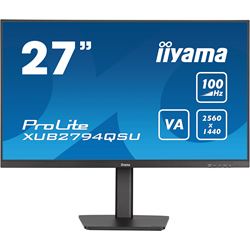 iiyama ProLite XUB2794QSU-B6, 27" WQHD resolution, Height adjustable, Ultra Slim, VA, HDMI, DP, 100hz refresh rate thumbnail 0