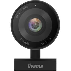 iiyama UC-CAM10PRO-1 Professional 4K Webcam with Built in microphone, 5x Digital zoom, 120° field of view (FoV) and Auto Tracking