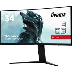 iiyama G-Master Red Eagle curved gaming monitor GCB3480WQSU-B1 34" Black, 3440 x 1440, 0.4ms, 180hz, FreeSync, HDMI, Display Port, Height Adjustable thumbnail 2