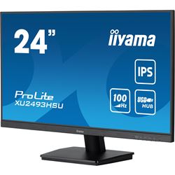iiyama ProLite monitor XU2493HSU-B6 24", IPS, 100hz, Black, Ultra Slim Bezel, HDMI, DisplayPort, Blue light reducer, Flicker free thumbnail 3